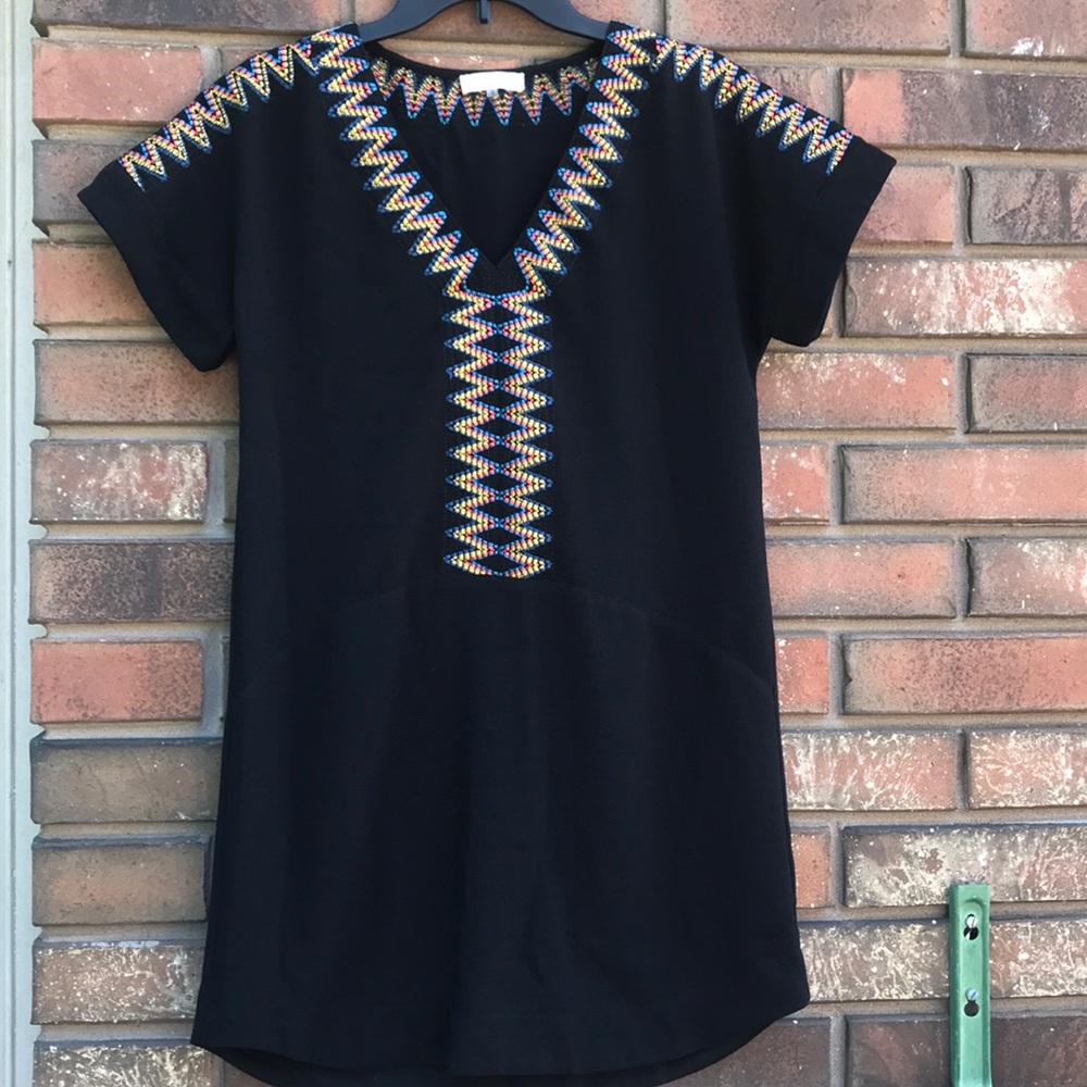 Suger+ lips shirt dress embroider
